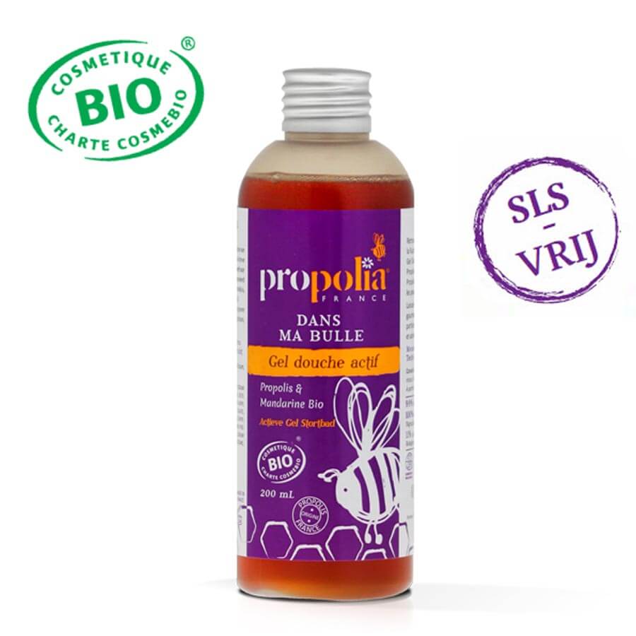 Actieve Douchegel met propolis en mandarijn- Lekkerhoning.nl