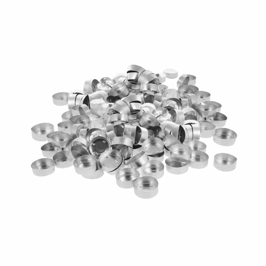 Aluminium cups en lontjes voor waxine lichtjes gieten- Lekkerhoning.nl