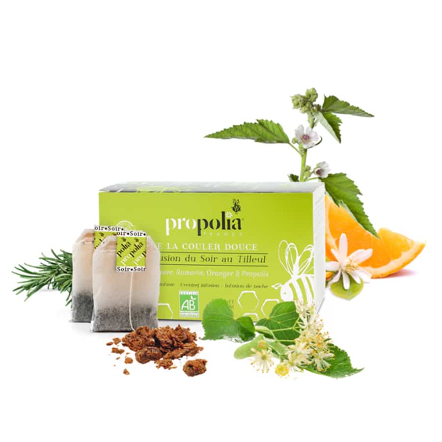 Avondthee met propolis en lindebloesem kruidenthee- Lekkerhoning.nl