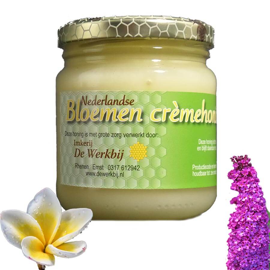 Bloemen cremehoning- Lekkerhoning.nl