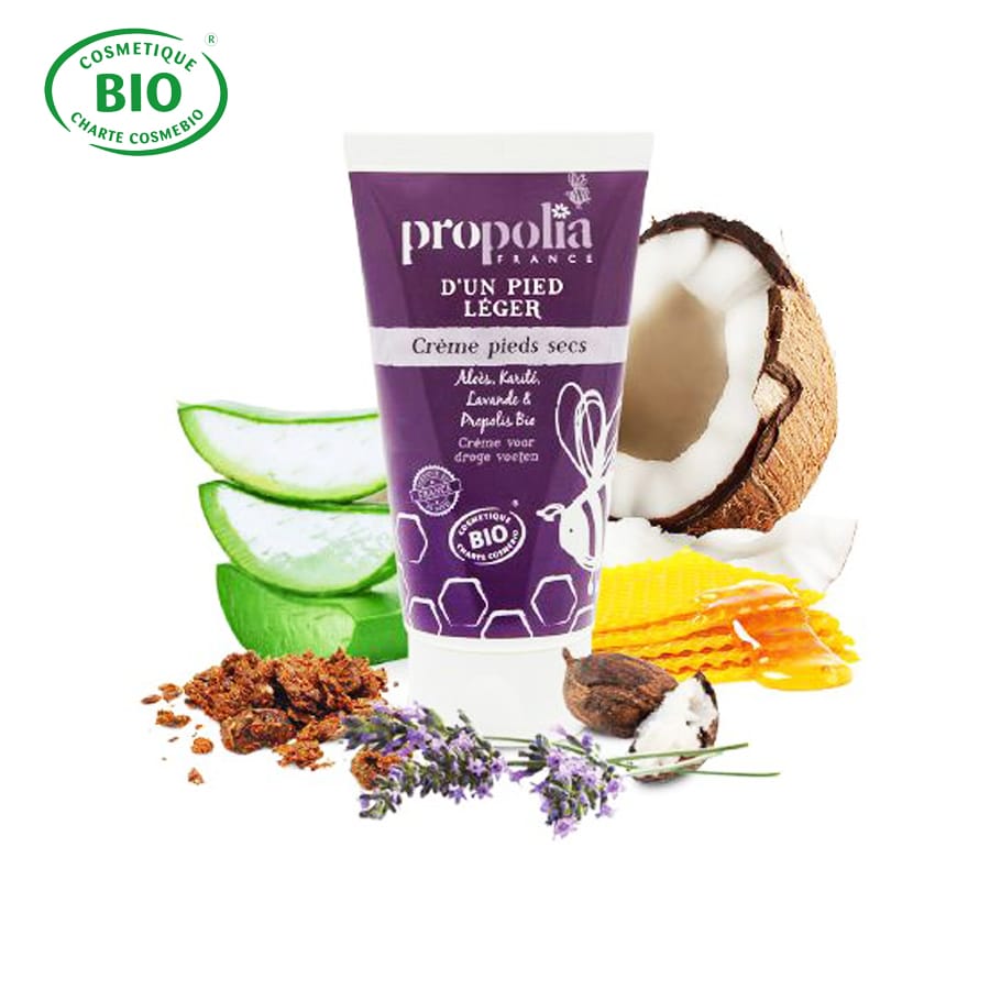 Creme voor droge voeten met Propolis - www.lekkerhoning.nl