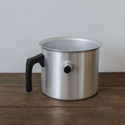 Dubbelwandige Aluminium wassmelt en gietpan 2 liter- Lekkerhoning.nl