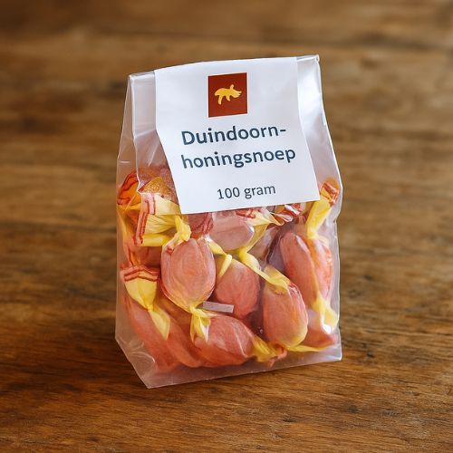 Duindoorn Honingsnoep met Vitamine C – Fruitige Honingsnoepjes met Zachte Honingkern- Lekkerhoning.nl