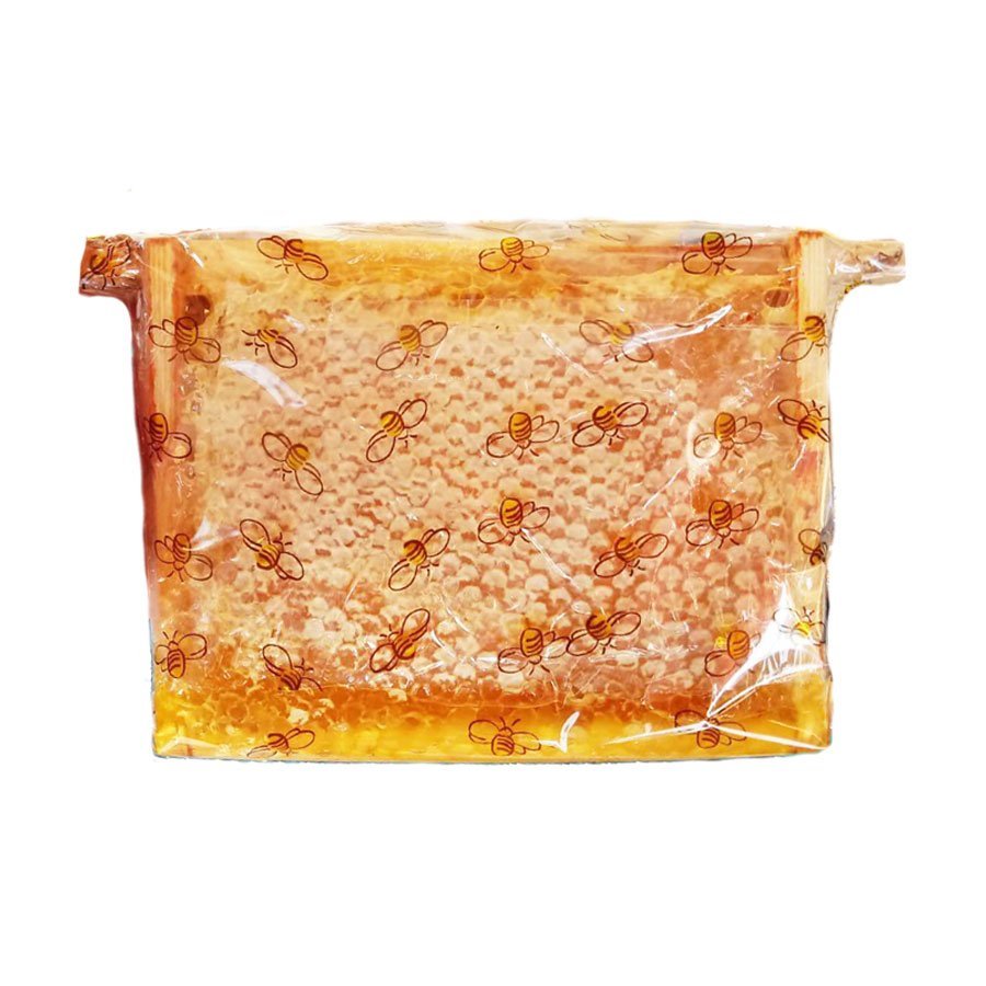 Echte rauwe honing in origineel houten raampje- Lekkerhoning.nl