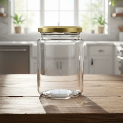 Glazen pot rond 375 ml - per tray van 20 stuks- Lekkerhoning.nl