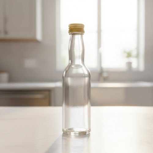 Glazen krophals fles 200 ml - per tray van 35 stuks