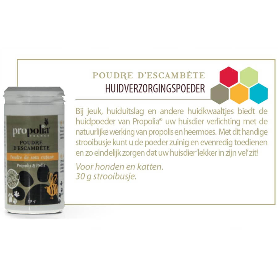 Huidverzorgingspoeder met propolis- Lekkerhoning.nl