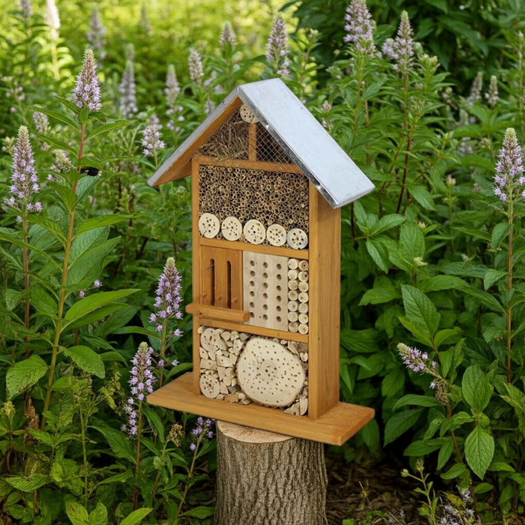 Insectenhotel Groot - Bijenhotel XXL voor Wilde Bijen en Insecten- Lekkerhoning.nl