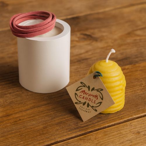 Kaarsmal Korf klein met bij- Lekkerhoning.nl