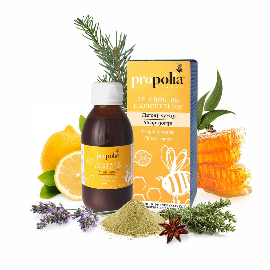 Keelsiroop - Hoestsiroop met Propolis- Lekkerhoning.nl