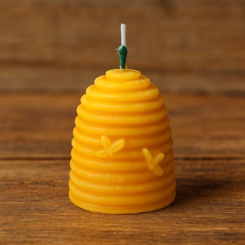 Medium bijenkorfkaars - 17 branduren- Lekkerhoning.nl