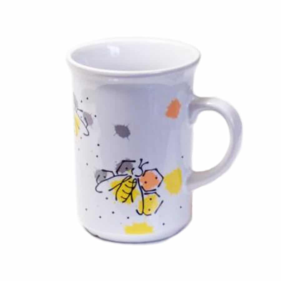 Mok Honingbij – wit- Lekkerhoning.nl