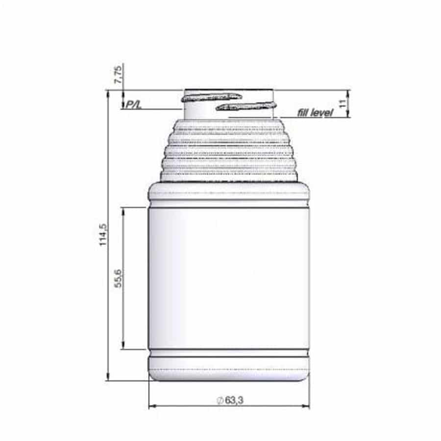 Plastic knijpfles 272 ml - per tray van 23 stuks- Lekkerhoning.nl