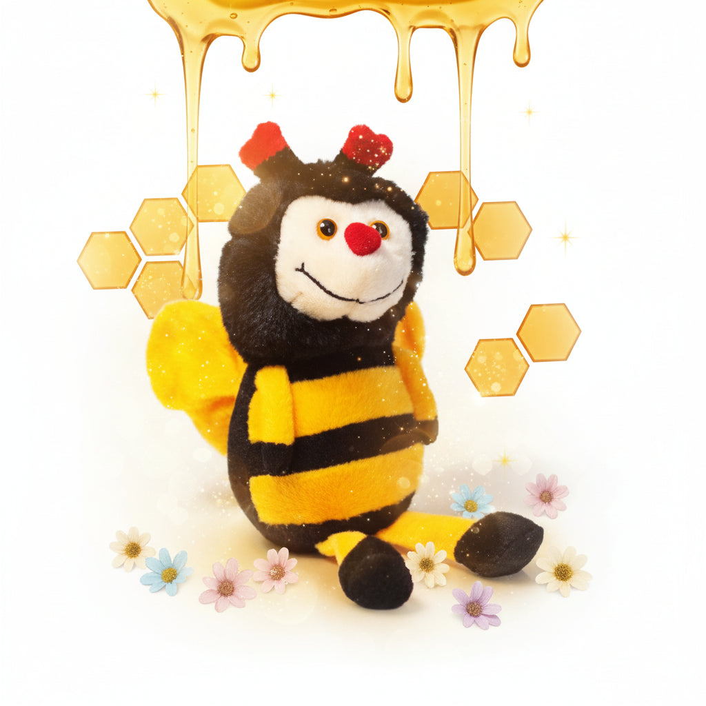 Pluche knuffel bij 15 cm - Speelgoed voor kinderen goede kwaliteit - Lekkerhoning.nl