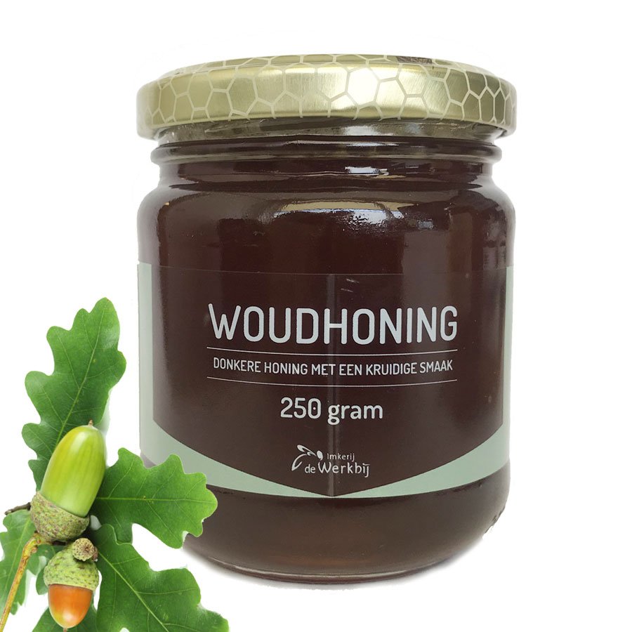 Woudhoning - Donkere honing met kruidige smaak- Lekkerhoning.nl