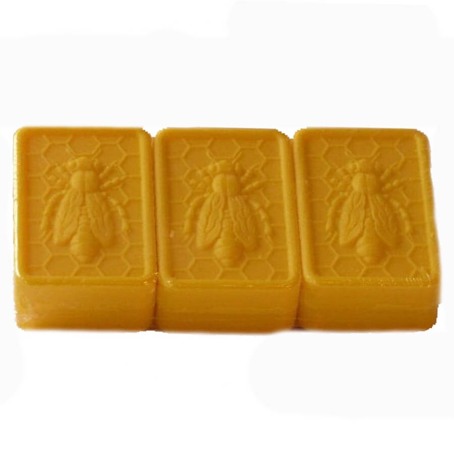 Zachte Honing Zeep (3 stuks) – Milde Honingzeep met Bijen Opdruk- Lekkerhoning.nl