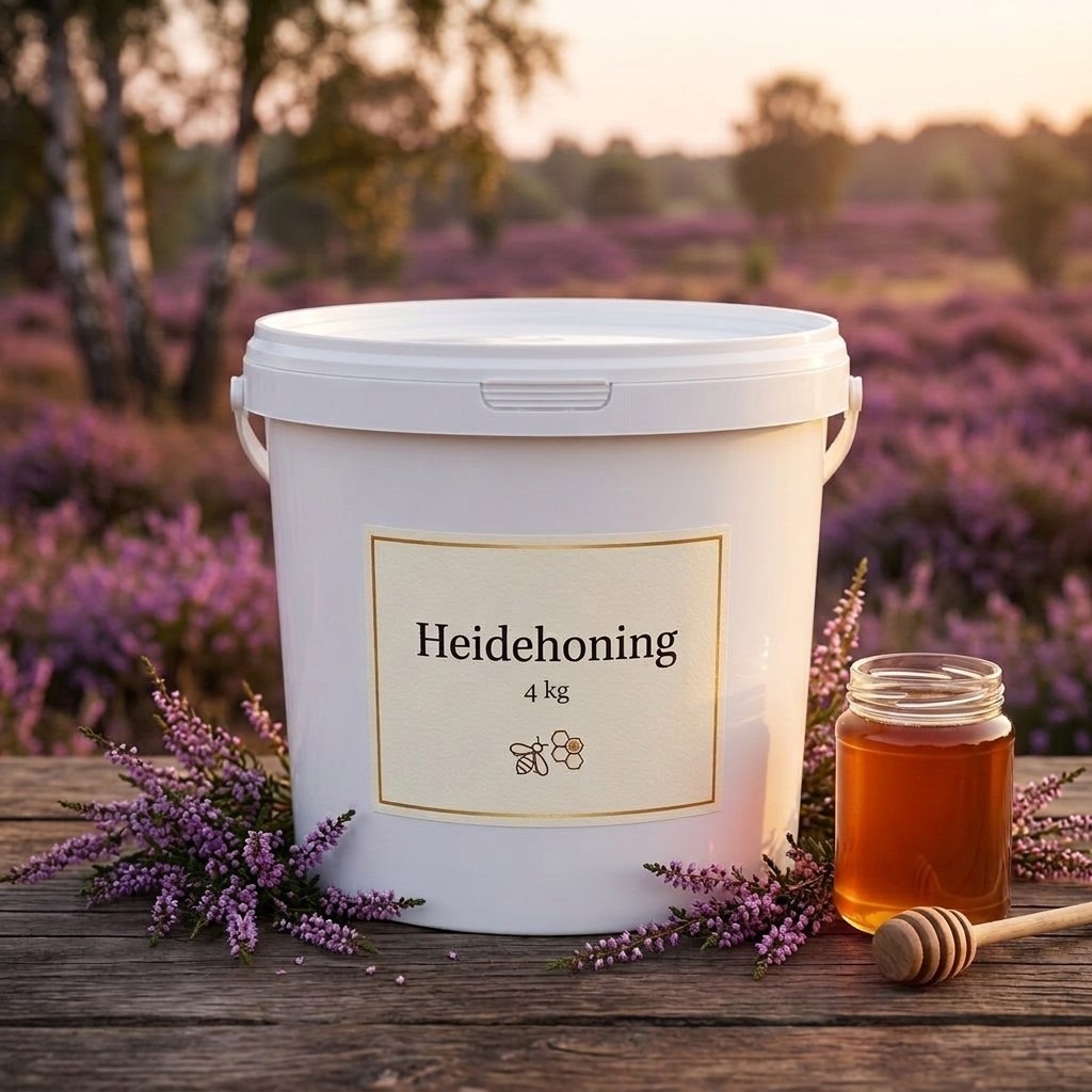 Heidehoning 4 kg emmer - Lekkerhoning.nl