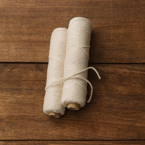 Lont verpakt per meter om zelf de mooiste bijenwaskaarsen te gieten! Snelle levering + vanaf 65 euro gratis thuis bezorgd! - Lekkerhoning.nl