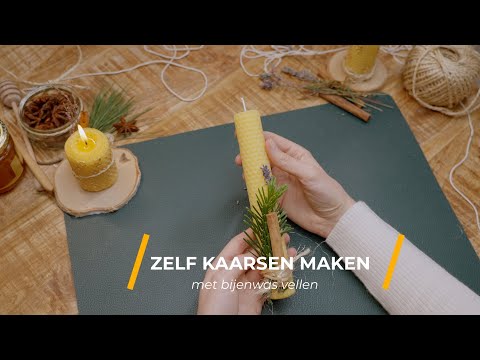 Zelf bijenwas kaarsen maken - DIY van Lekkerhoning