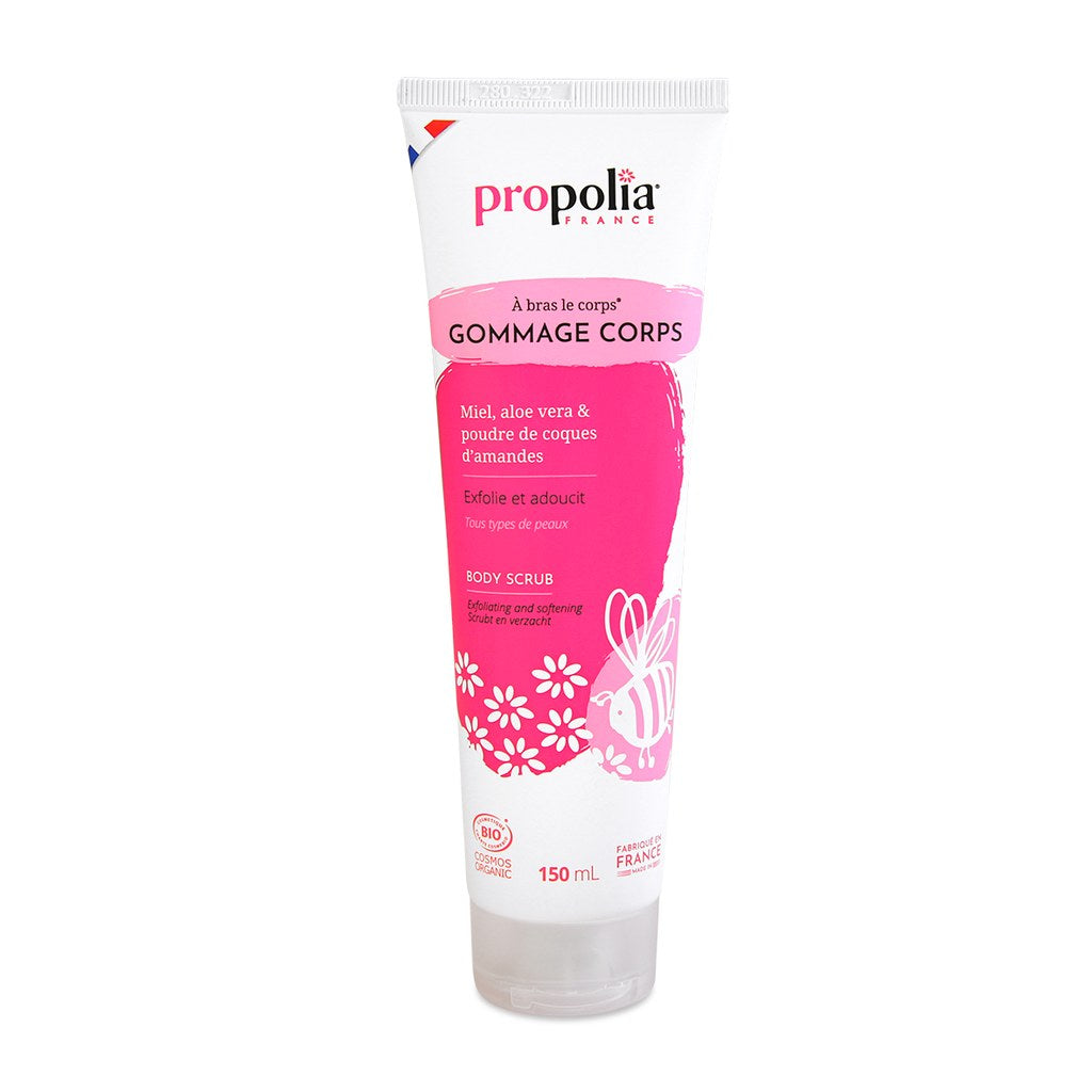 Propolia bio body scrub 150 ml met honing en aloë vera – Lekkerhoning.nl