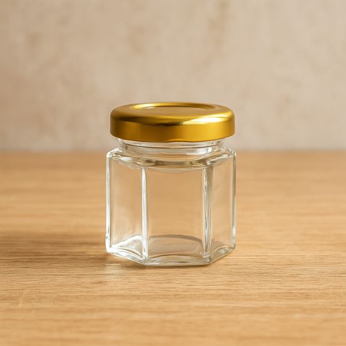 kwalitatief hoogwaardige glazen potten van Europees kwaliteitsglas en leverbaar ingepakt op trays of los op pallets.