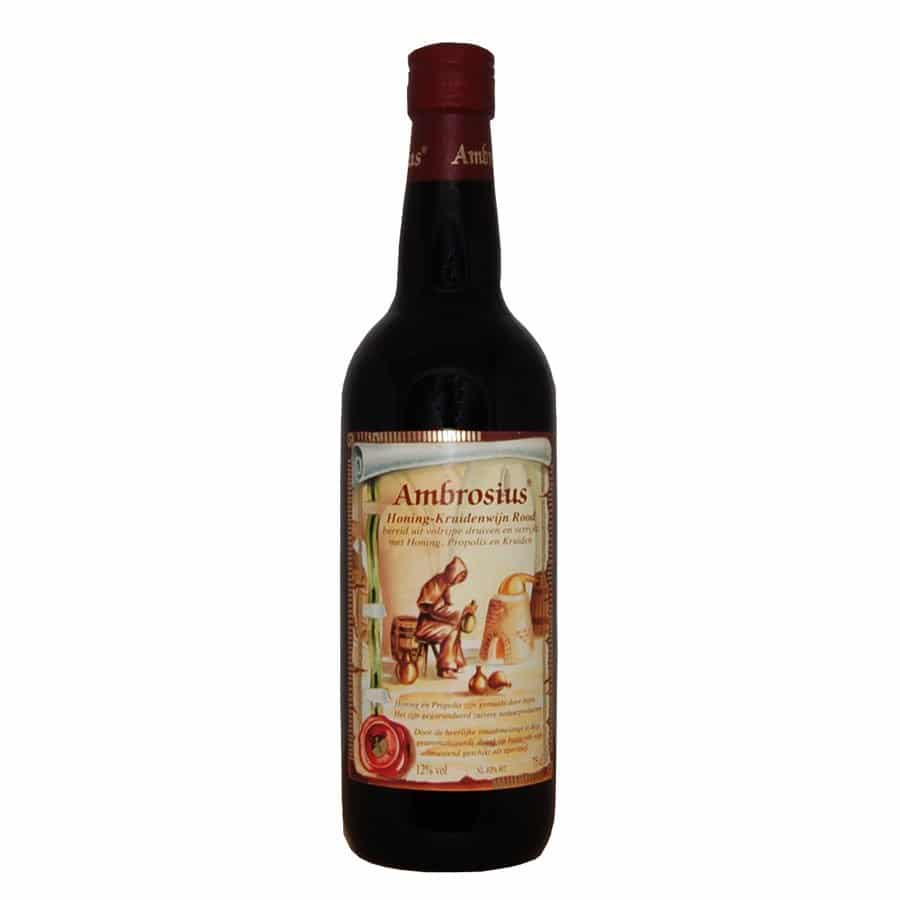 AMBROSIUS HONING KRUIDENWIJN ROOD - LEKKERHHONING.NL
