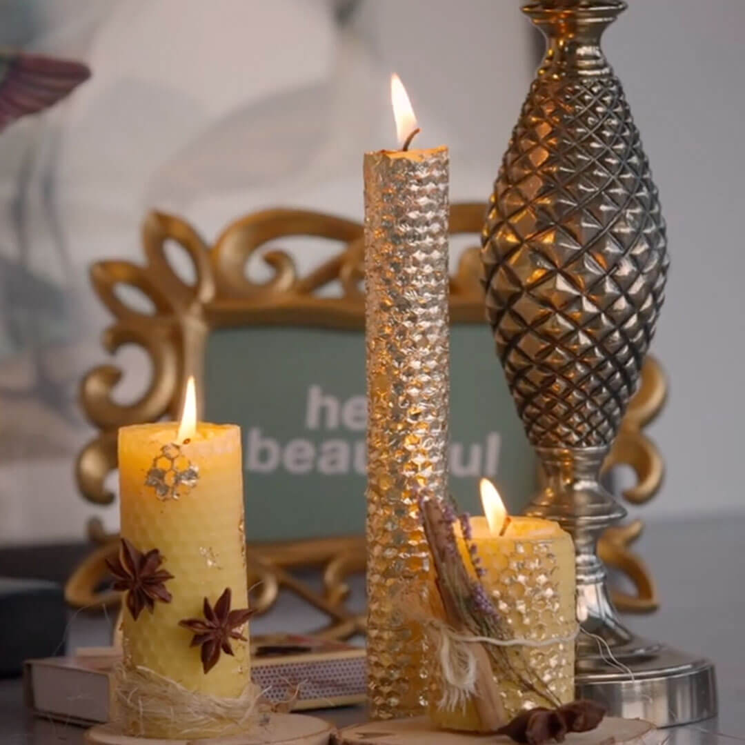 Natuurlijke bijenwaskaarsen