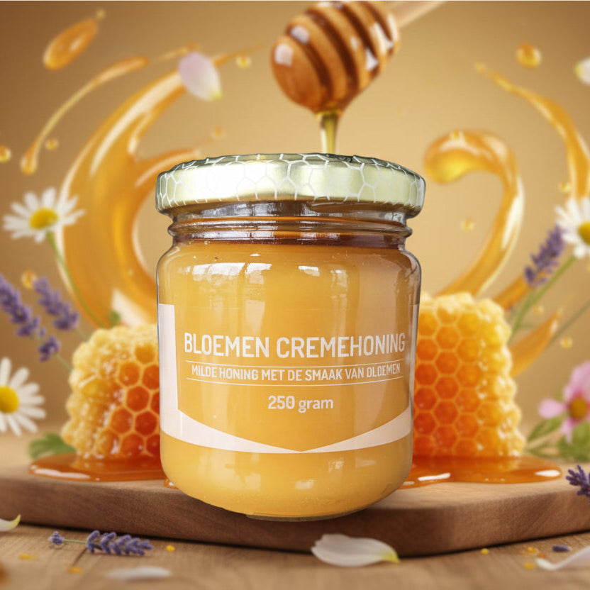 Bloemen cremehoning uit Estland