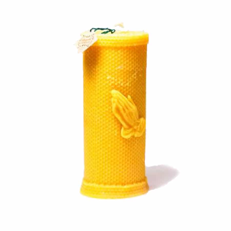 Gevouwen Handen kaars- Lekkerhoning.nl