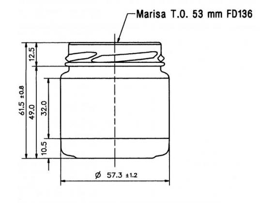 Glazen pot rond 106 ml lage variant - per tray van 30 stuks- Lekkerhoning.nl