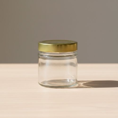 Glazen pot rond 212 ml - per tray van 20 stuks - Premium- Lekkerhoning.nl