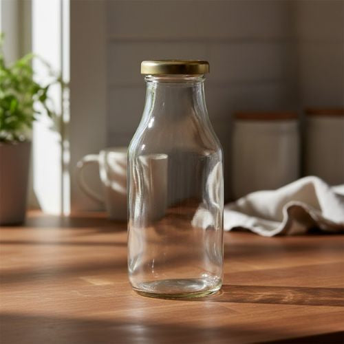 Glazen saus fles 750 ml - per tray van 12 stuks- Lekkerhoning.nl