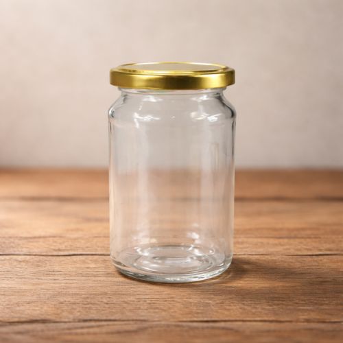 Glazen pot rond 106 ml hoge variant - per tray van 36 stuks
