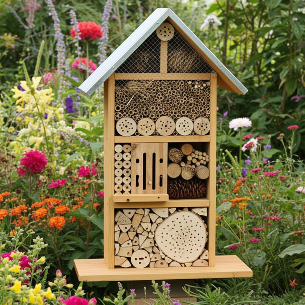 Insectenhotel Groot - Bijenhotel XXL voor Wilde Bijen en Insecten- Lekkerhoning.nl