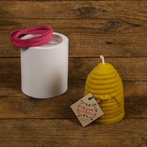 Kaarsmal grote bijenkorf- Lekkerhoning.nl