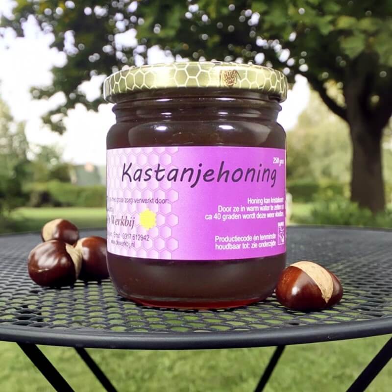 Kastanjehoning: Krachtig & Minder Zoet met een Nootachtig Aroma- Lekkerhoning.nl