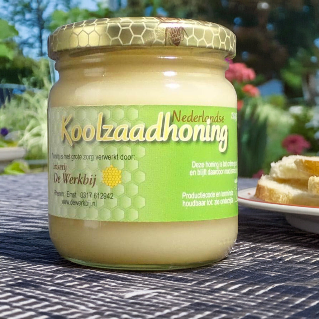 Koolzaadhoning – Zachte Crèmehoning (Neutraal & Perfect Smeerbaar)- Lekkerhoning.nl