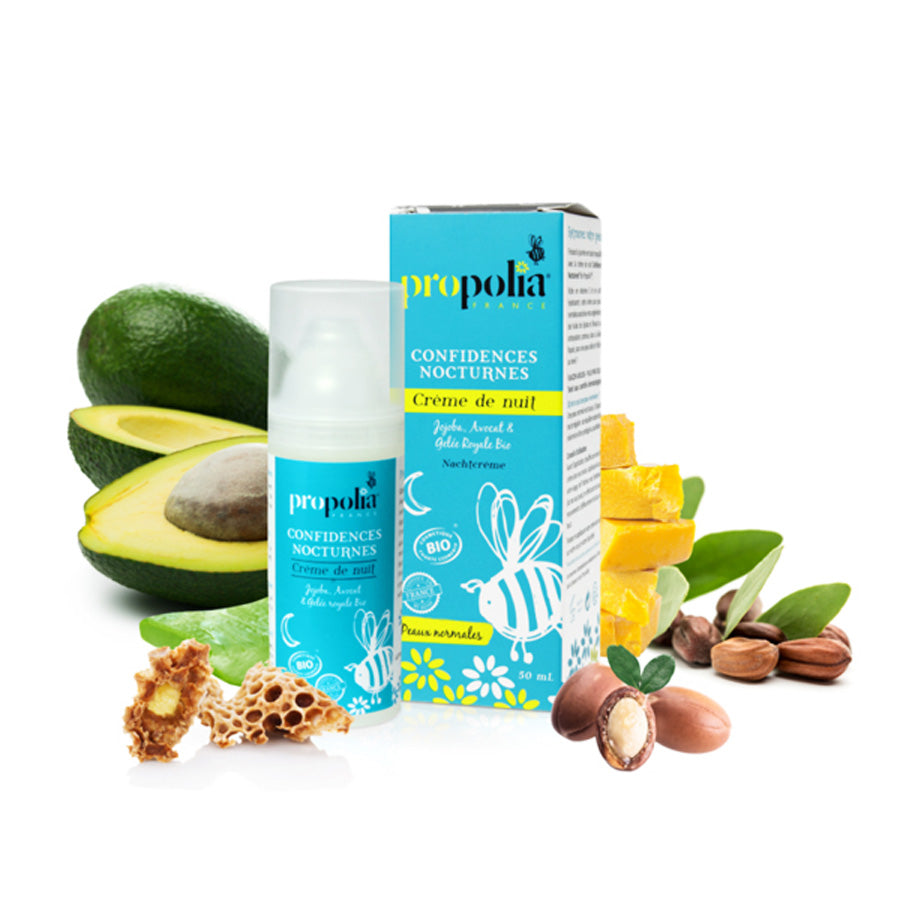 Nachtcreme normale huid- Lekkerhoning.nl