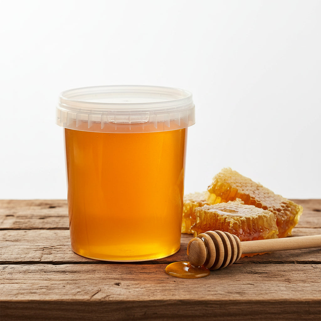 Plastic Emmer met garantiesluiting deksel - Voedselecht & Luchtdicht | 1kg, 4kg, 15kg- Lekkerhoning.nl