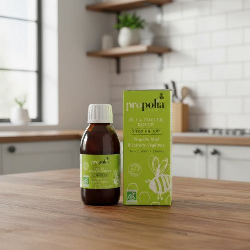 Propolis Avondsiroop met Honing en Tijm – 145 ml- Lekkerhoning.nl