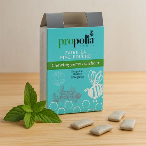 Propolis Kauwgom Pepermunt – Suikervrije Kauwgom met Franse Propolis- Lekkerhoning.nl