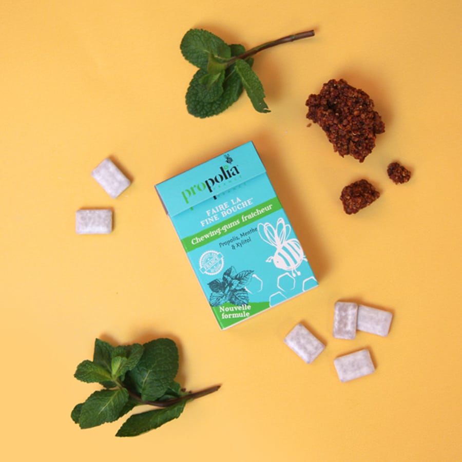 Propolis Kauwgom Pepermunt – Suikervrije Kauwgom met Franse Propolis- Lekkerhoning.nl