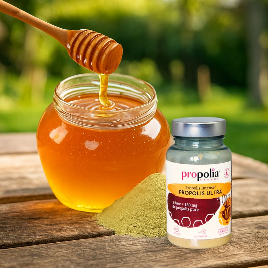 Ultra propolis poeder met honing set- Lekkerhoning.nl