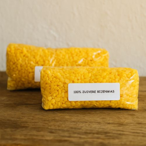 Zuivere bijenwas korrels 500gr, 1kg of 20kg- Lekkerhoning.nl
