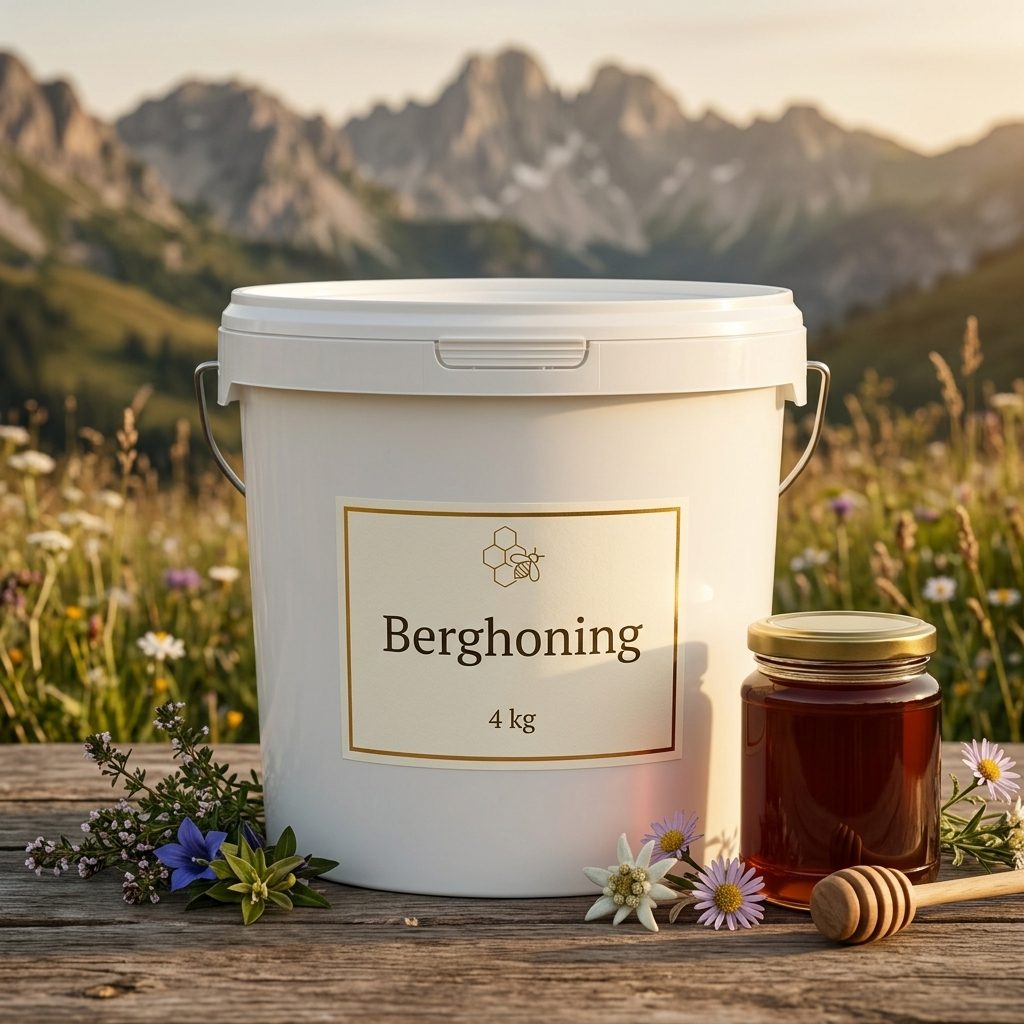 Berghoning 4 kg emmer – Lekkerhoning.nl