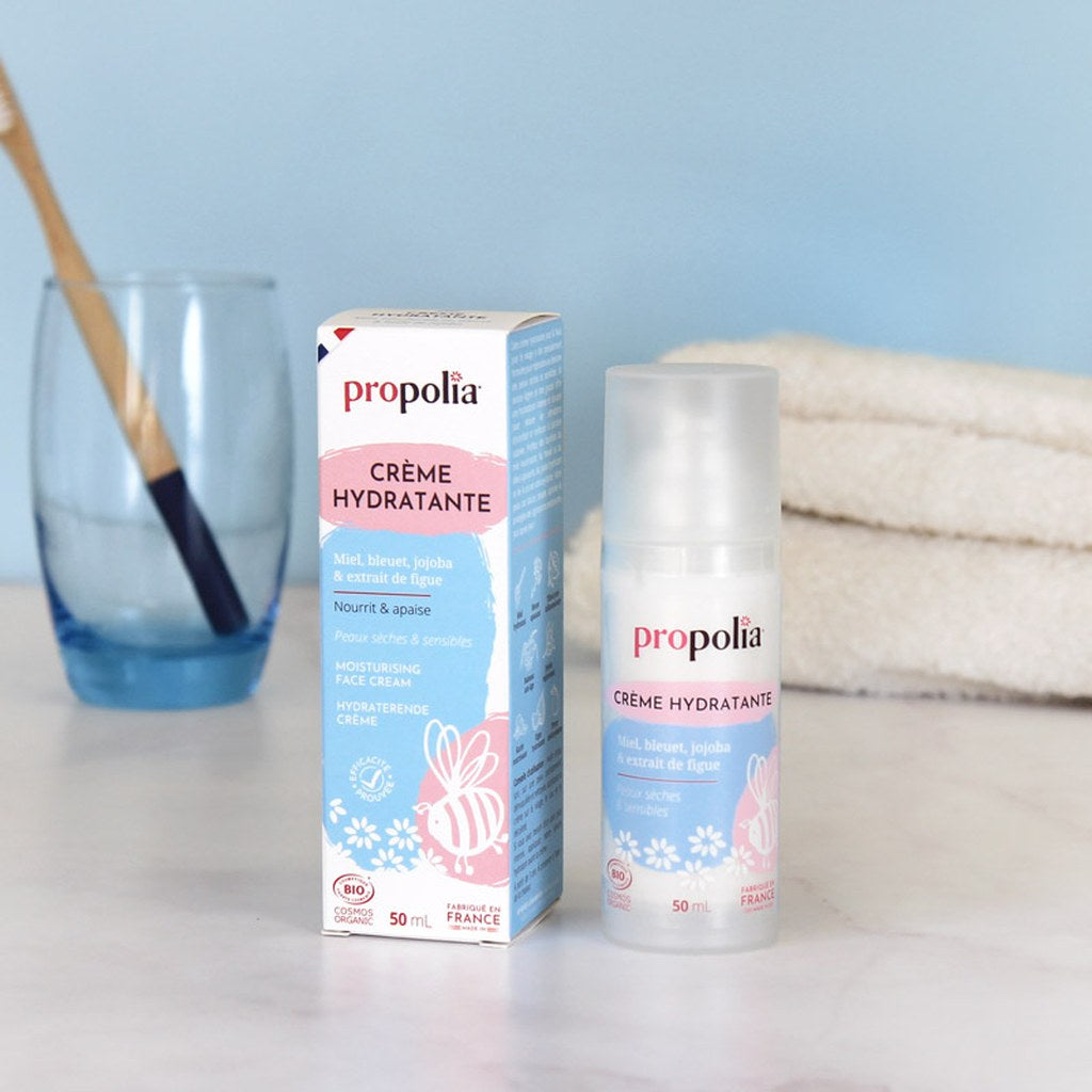 Propolia hydraterende gezichtscreme met doosje - Lekkerhoning.nl