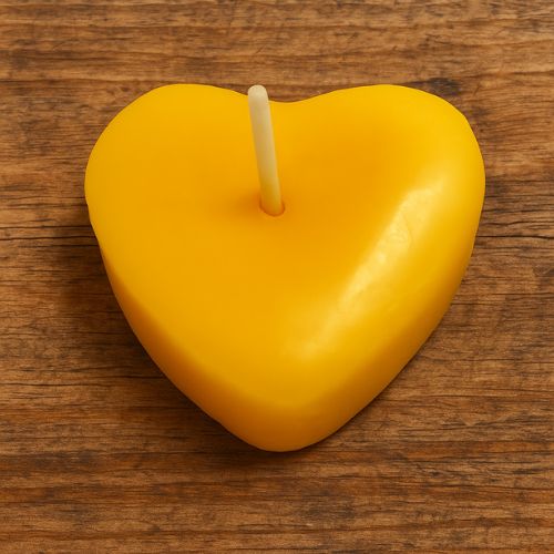 waxinelichtje hartje van pure bijenwas 6 stuks