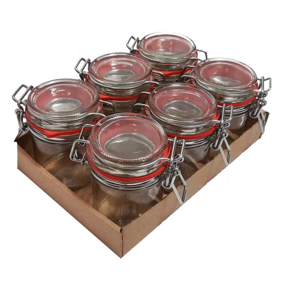 weck voorraadpot 167ml tray van 6 stuks - Lekkerhoning.nl