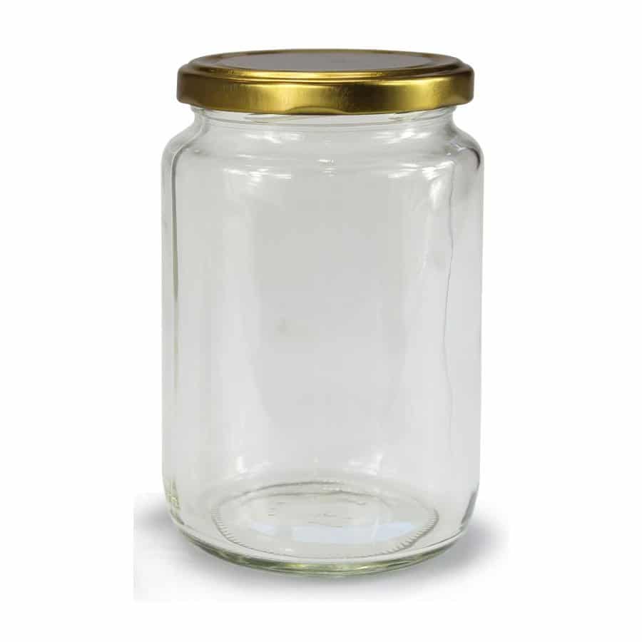 meel Gehoorzaamheid Levendig Glazen pot rond 720 ml - per tray van 12 stuks kopen? - Lekkerhoning.nl