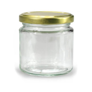 nachtmerrie tong gallon Glazen pot rond 212 ml - per tray van 20 stuks kopen? - Lekkerhoning.nl